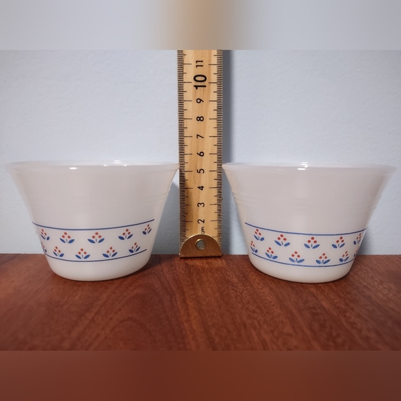 5 x vintage Dynaware Termocrisa & Indopol  White Milk Glass Custard Dessert Bowl - Picture 4 of 11